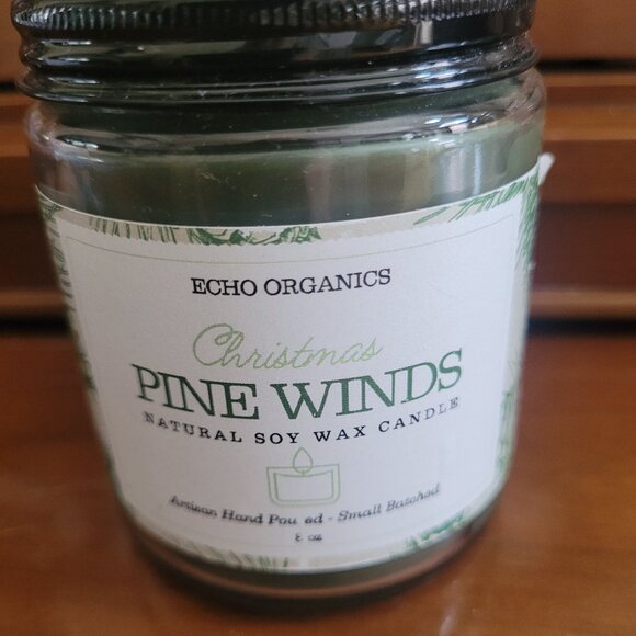 Echo Organics Other - NWT Echo Organics Christmas Pine Winds natural soy wax candle